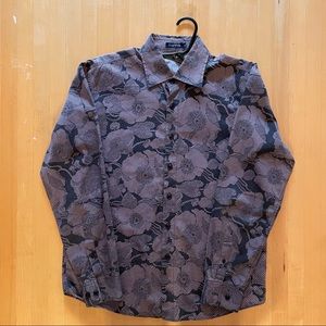 Dapper Brand Button Up Floral Print Shirt